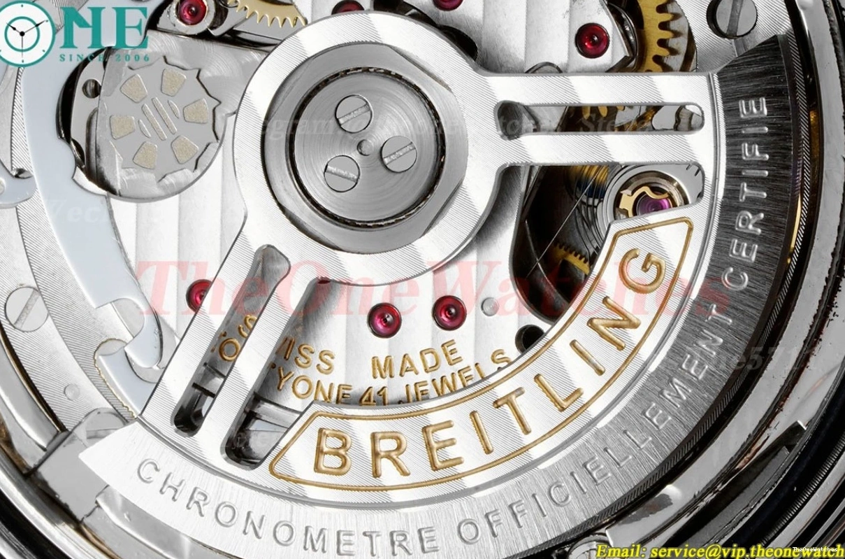 LE Asian BLSF Chronograph Navitimer SS B01 Stk White B01 0204